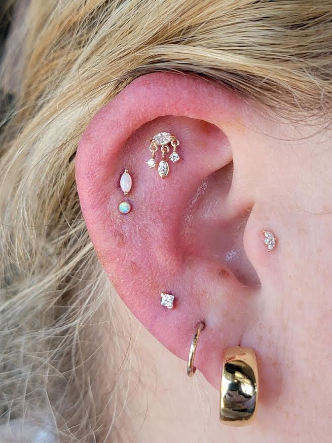 Stargazer Cubic Zirconia Threadless End