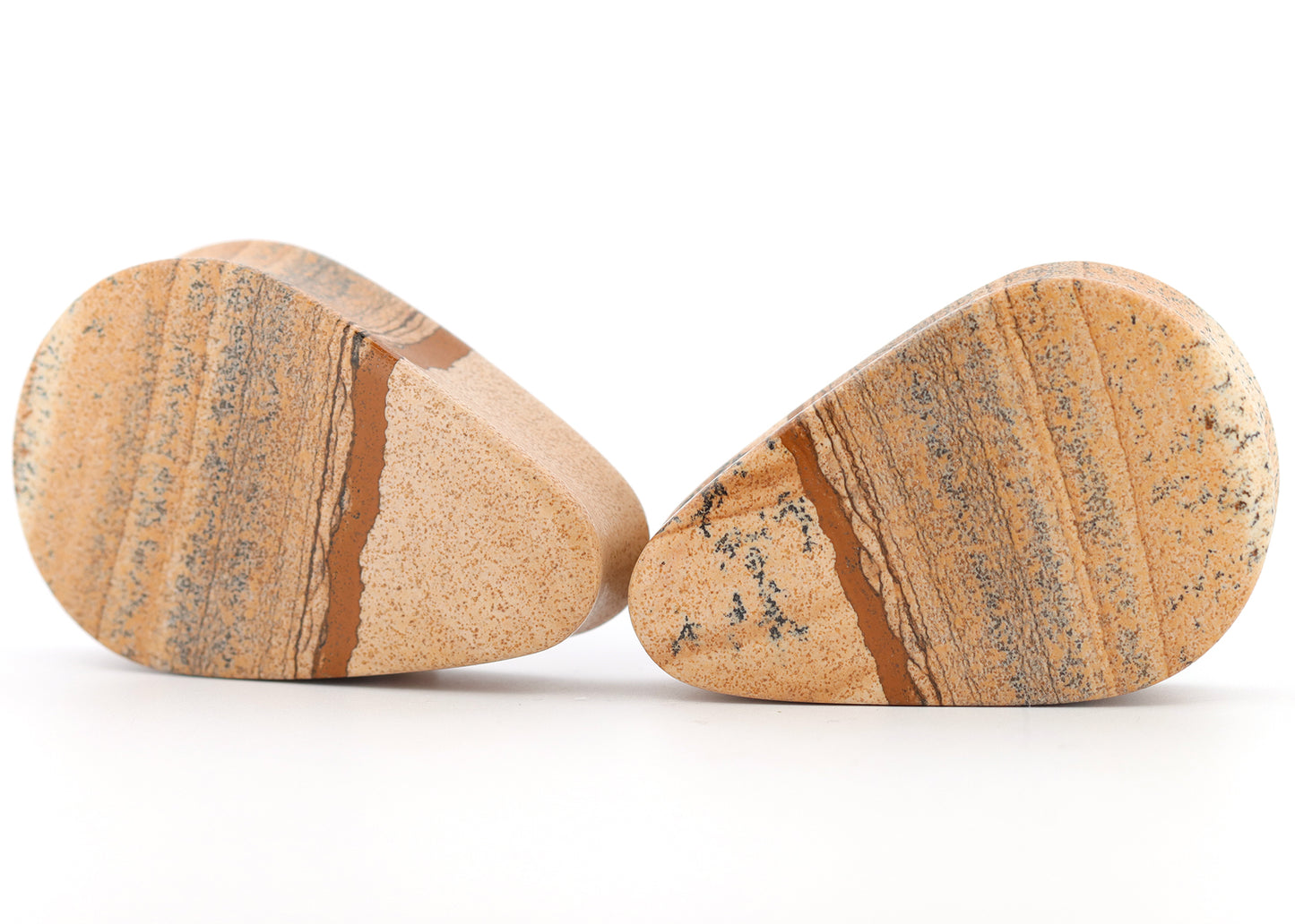 1"+ 3/4 Double Flare Jasper Teardrop Plugs