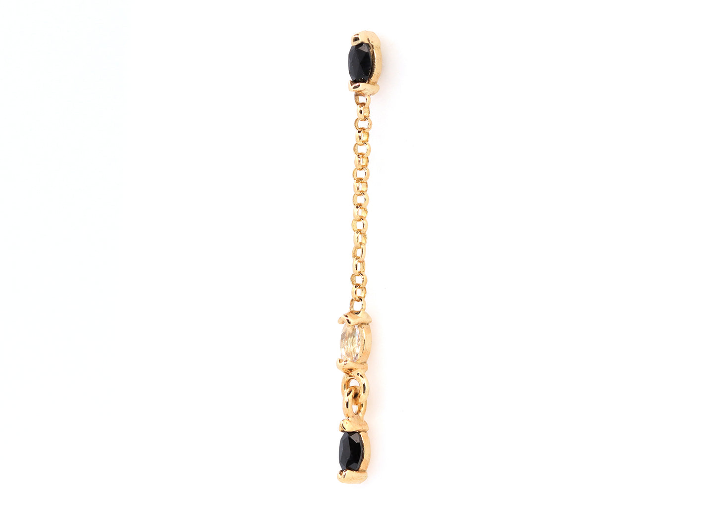 18g Threadless Epic Dangle w/ Black Spinel & Genuine Diamond
