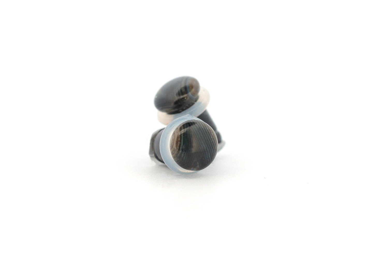2g Single Flare Tibetan Agate Plugs