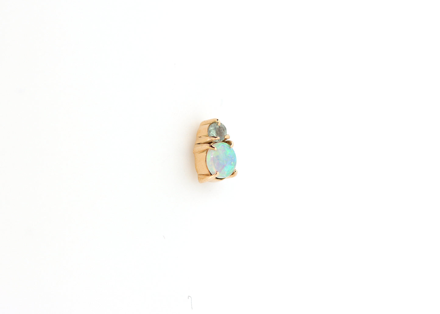 Afterglow Genuine Opal & Alexandrite Threadless End