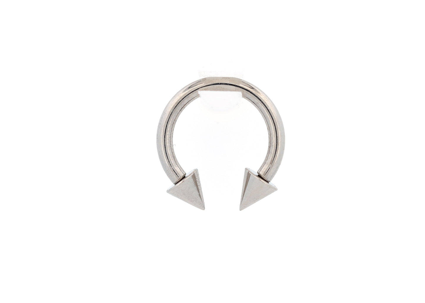 14g Titanium Circular Barbell Spiked end Septum Ring