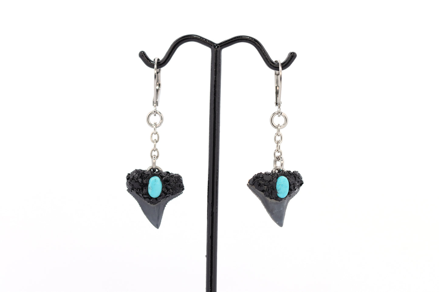 18g Bull Shark Turquoise Earrings