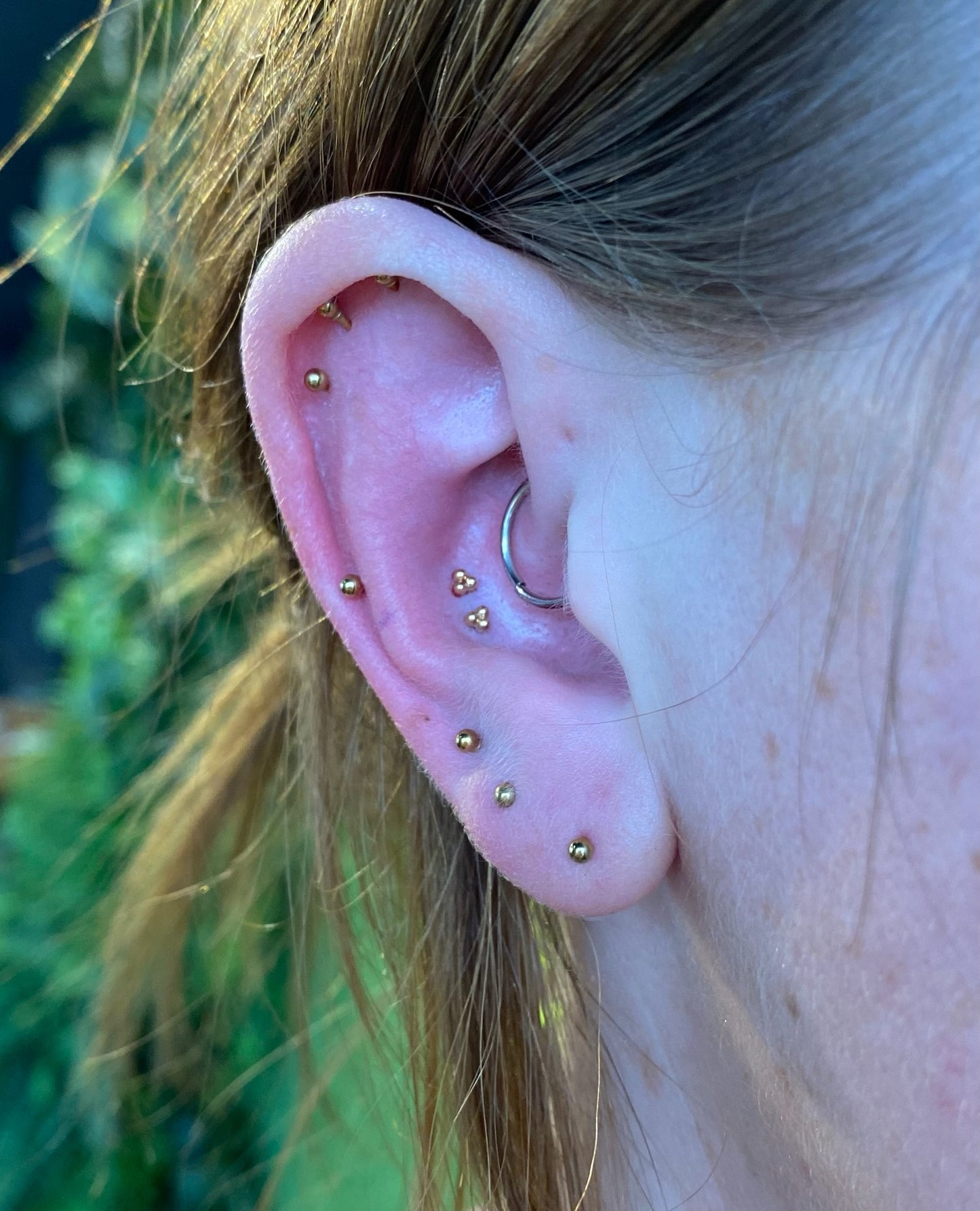 Classic 3 Bead Cluster Threadless End