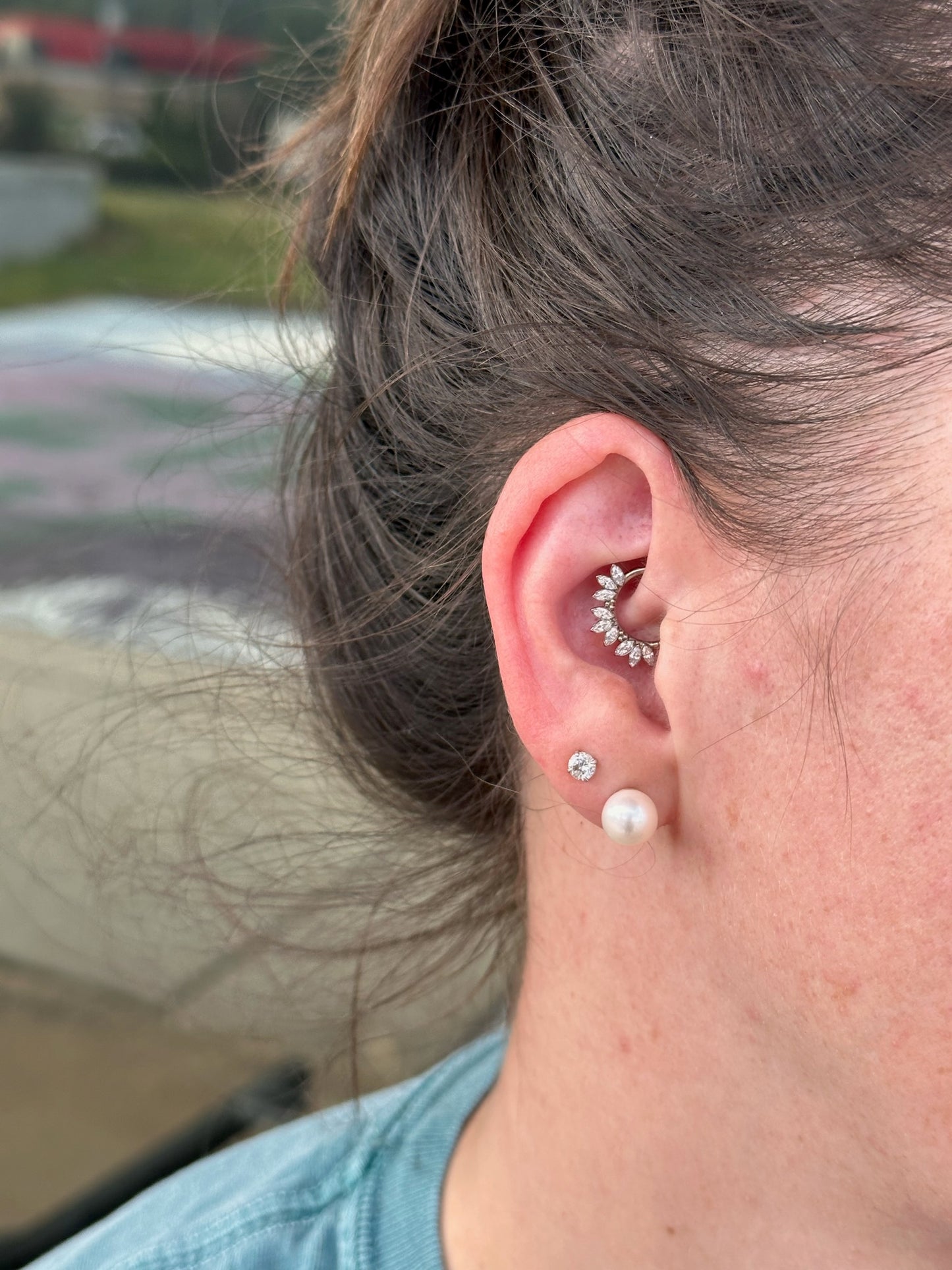 16g Sedona Citrine & Amber Ombre Seam Ring