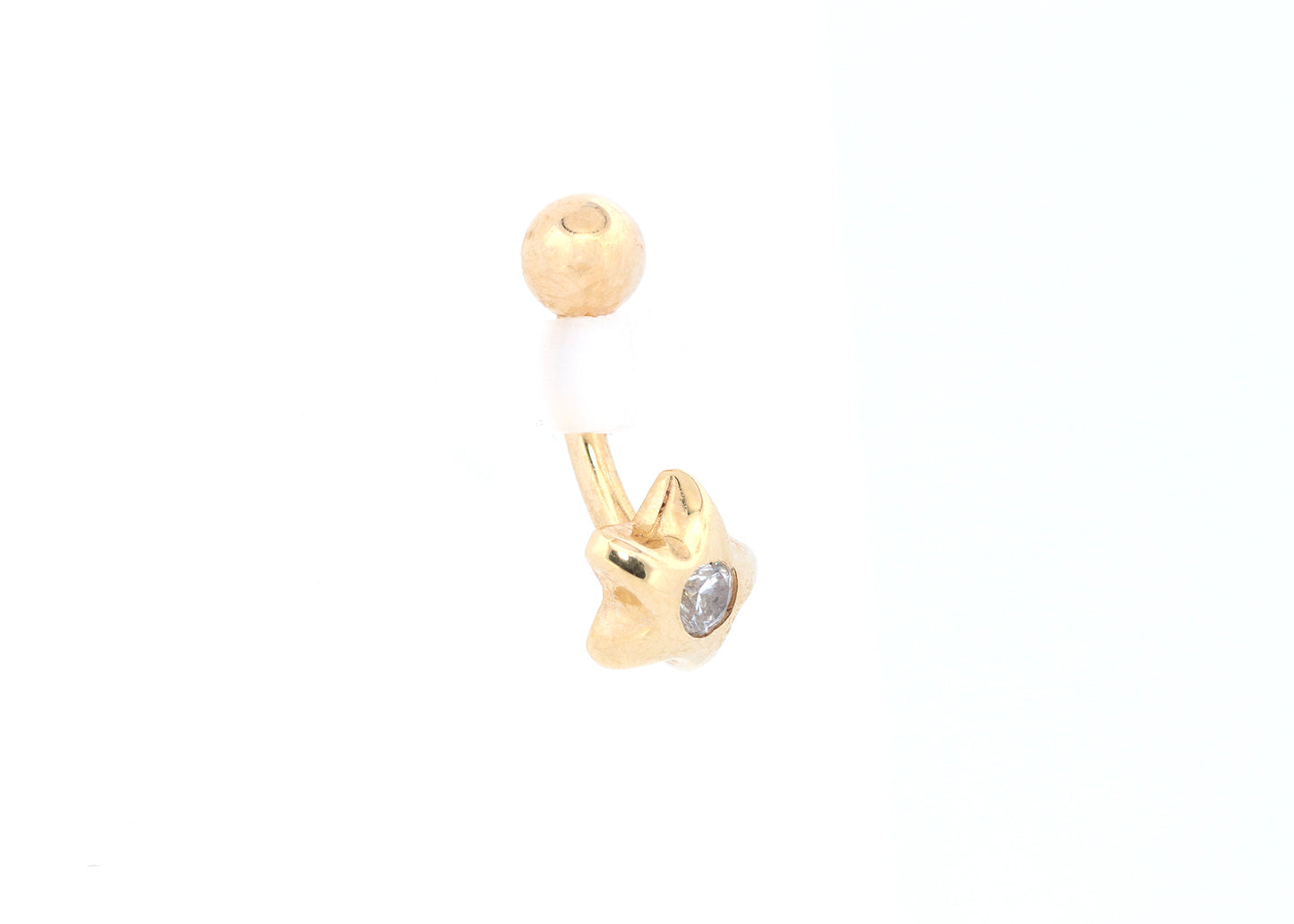 Puff Star Cubic Zirconia Navel Curve