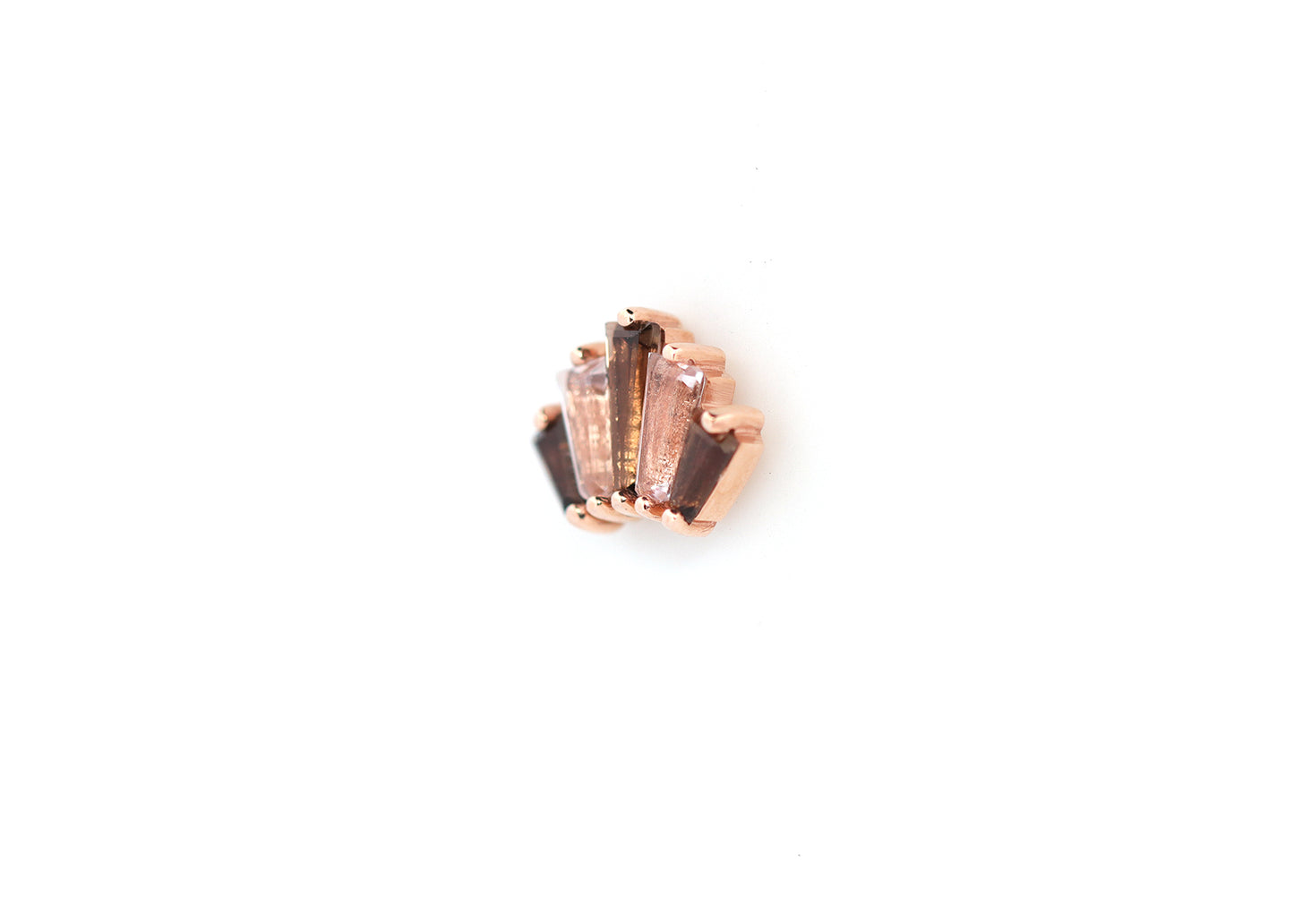 BVLA Oceane 5 Smokey Quartz & Morganite Threadless End