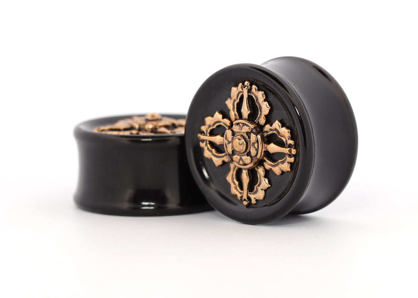 1 1/8" Double Flare Brass Dorjes Plugs