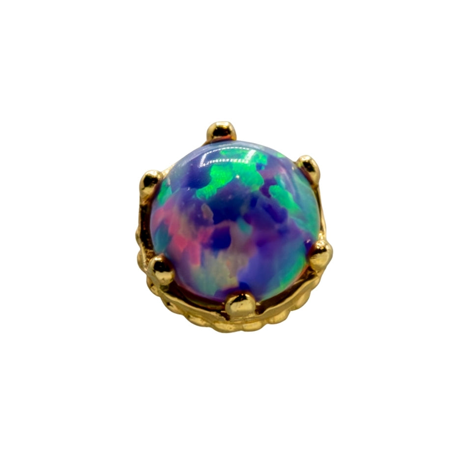 18g Threadless Queen w/ Lavender Opal