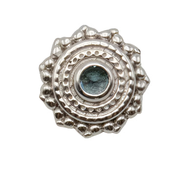 BVLA 6mm Afghan with Genuine Blue Topaz Threadless End