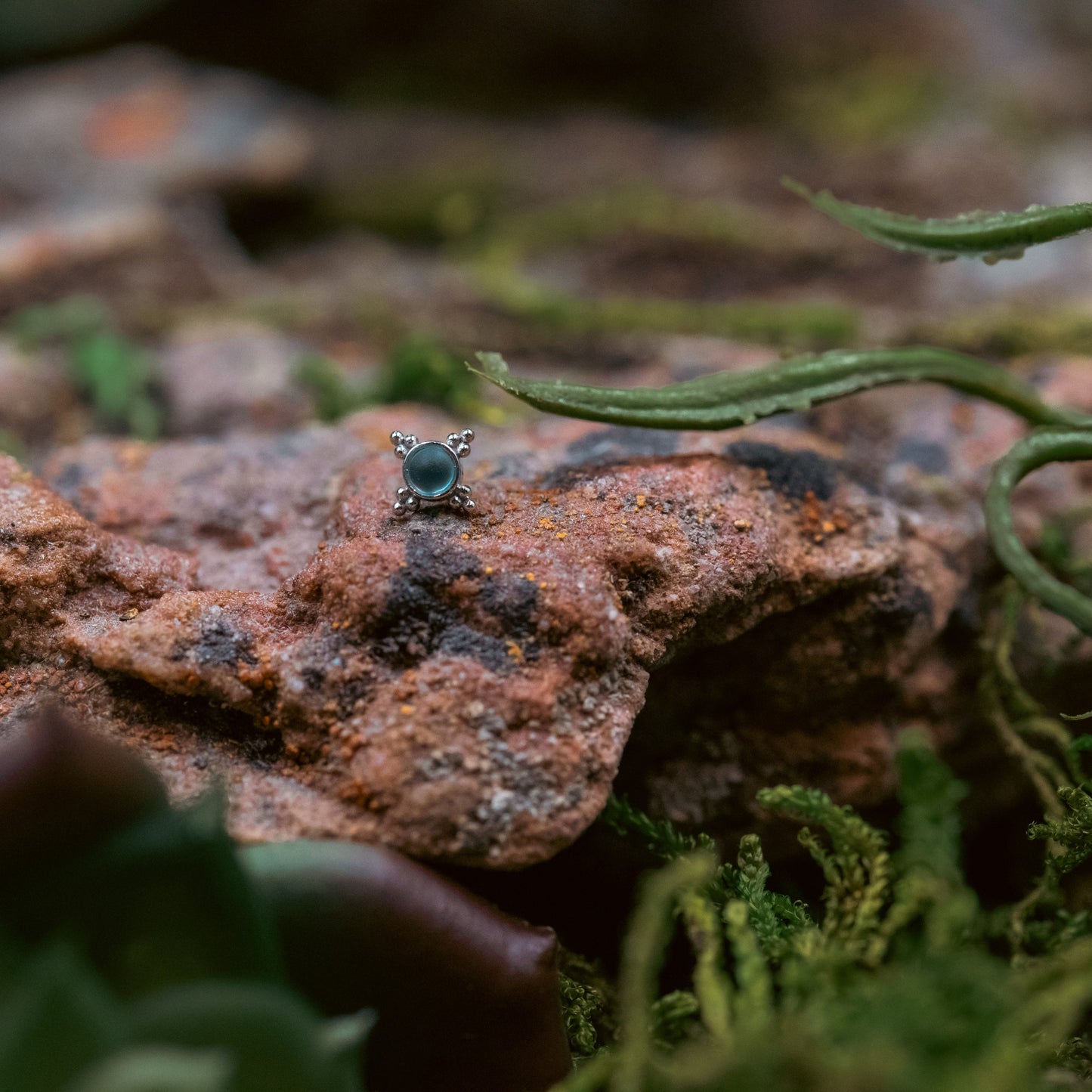 BVLA Mini Kandy with Sandblasted AA Swiss Blue Topaz