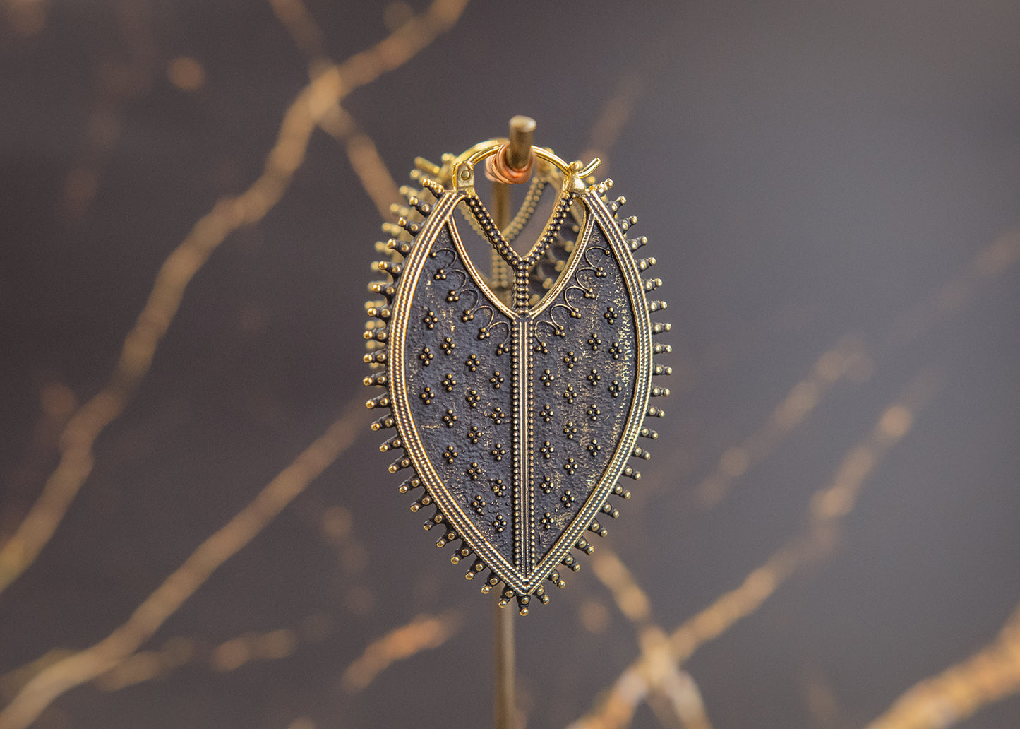 18g Twilight Brass Earrings