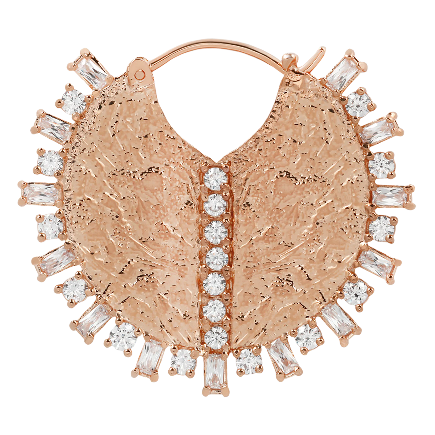 18g Dappled Baguette Cubic Zirconia Earrings