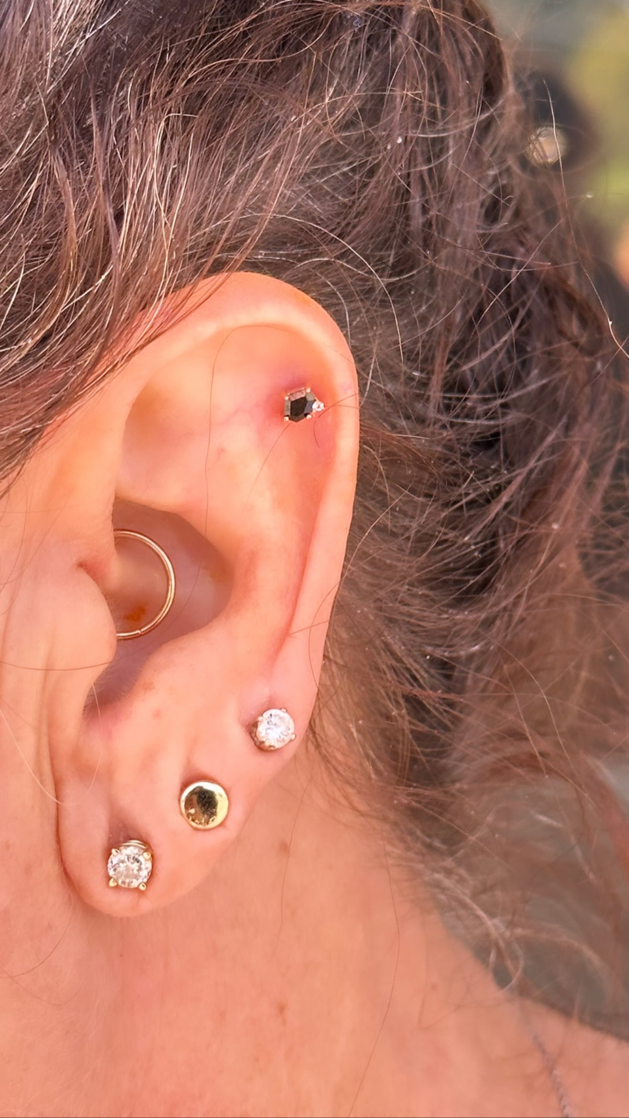 Elicit Black Spinel & Cubic Zirconia Threadless End