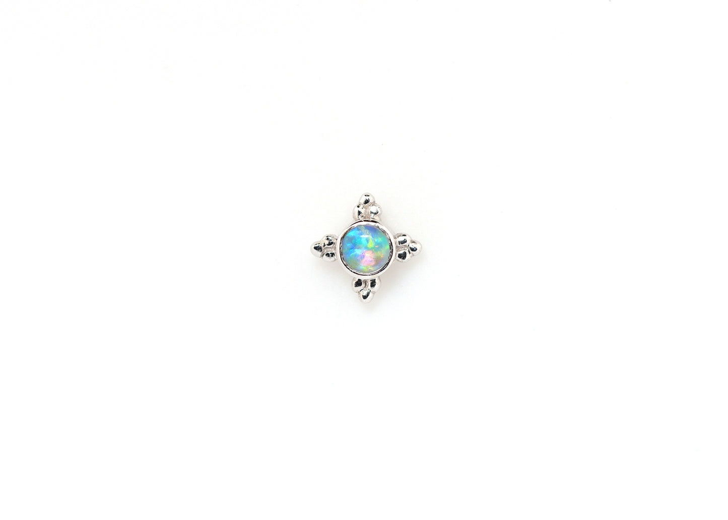 Mini Kandy with White Opal Threadless End