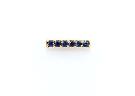 Rail Genuine Blue Sapphire Threadless End