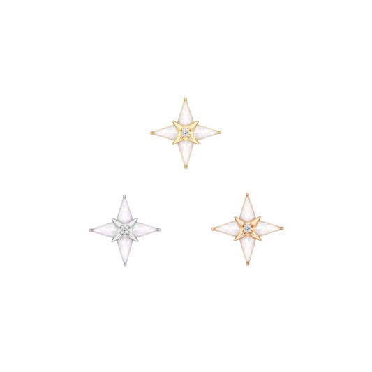 Biarritz Mother of Pearl 14K Gold Threadless End for Ear or Nostril