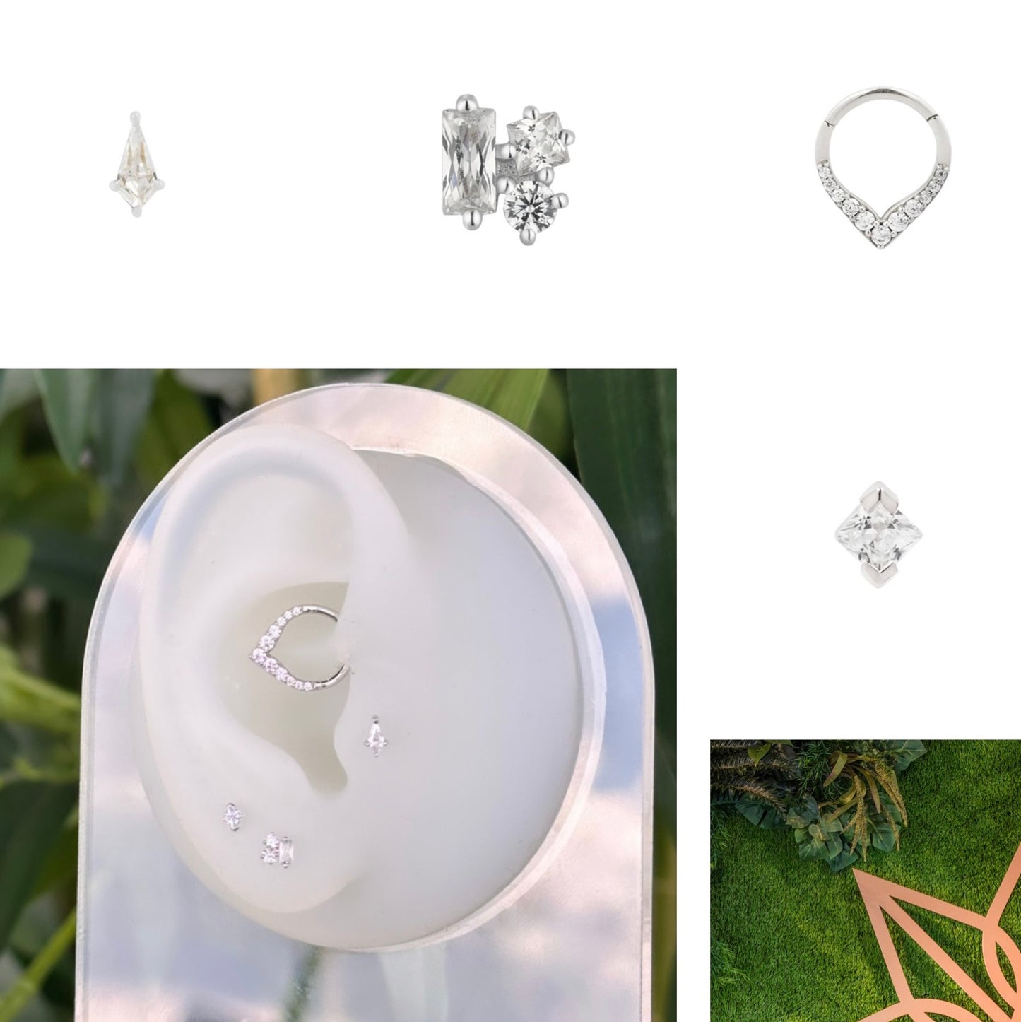 White Gold & Cubic Zirconia Curated Collection