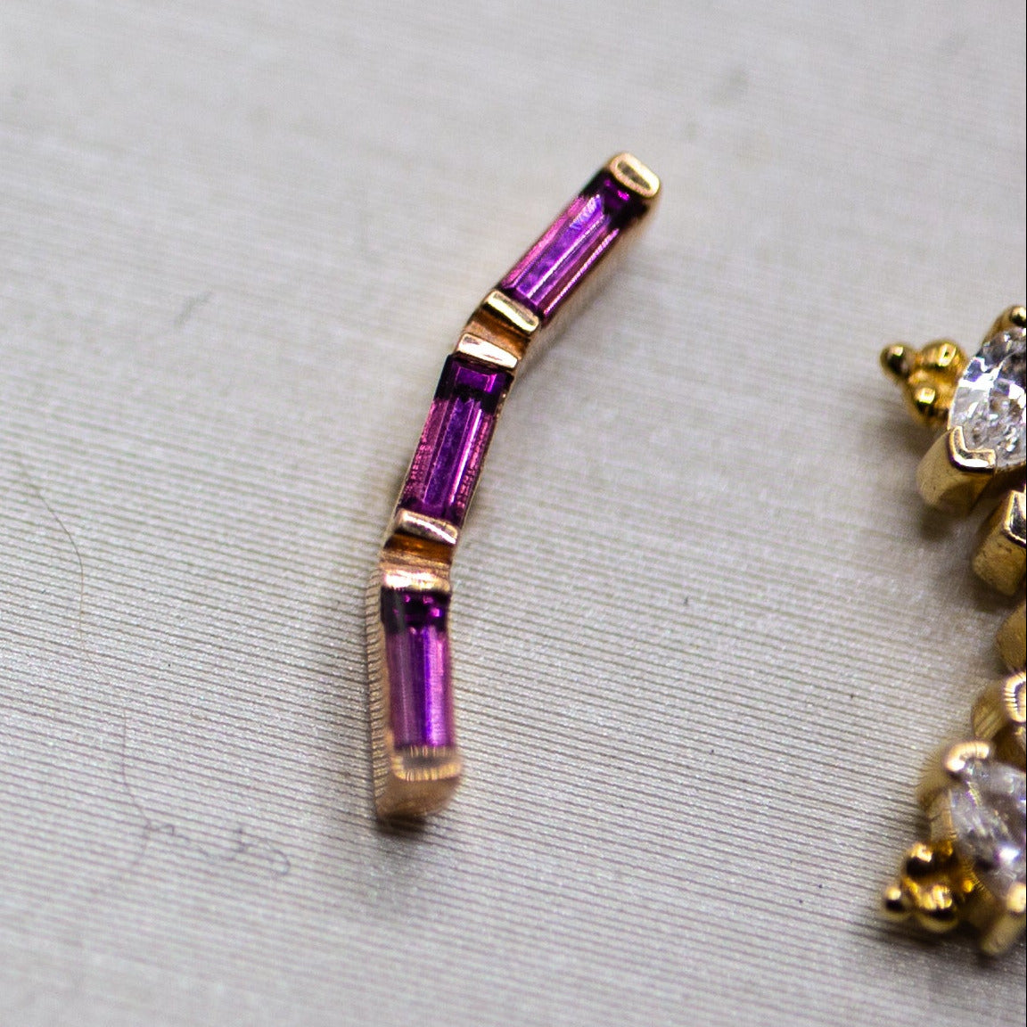 18g/16g BVLA Threaded Trix 3 w/ Genuine Rhodolite