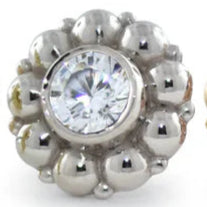 18g Threadless Kumo w/ Cubic Zirconia