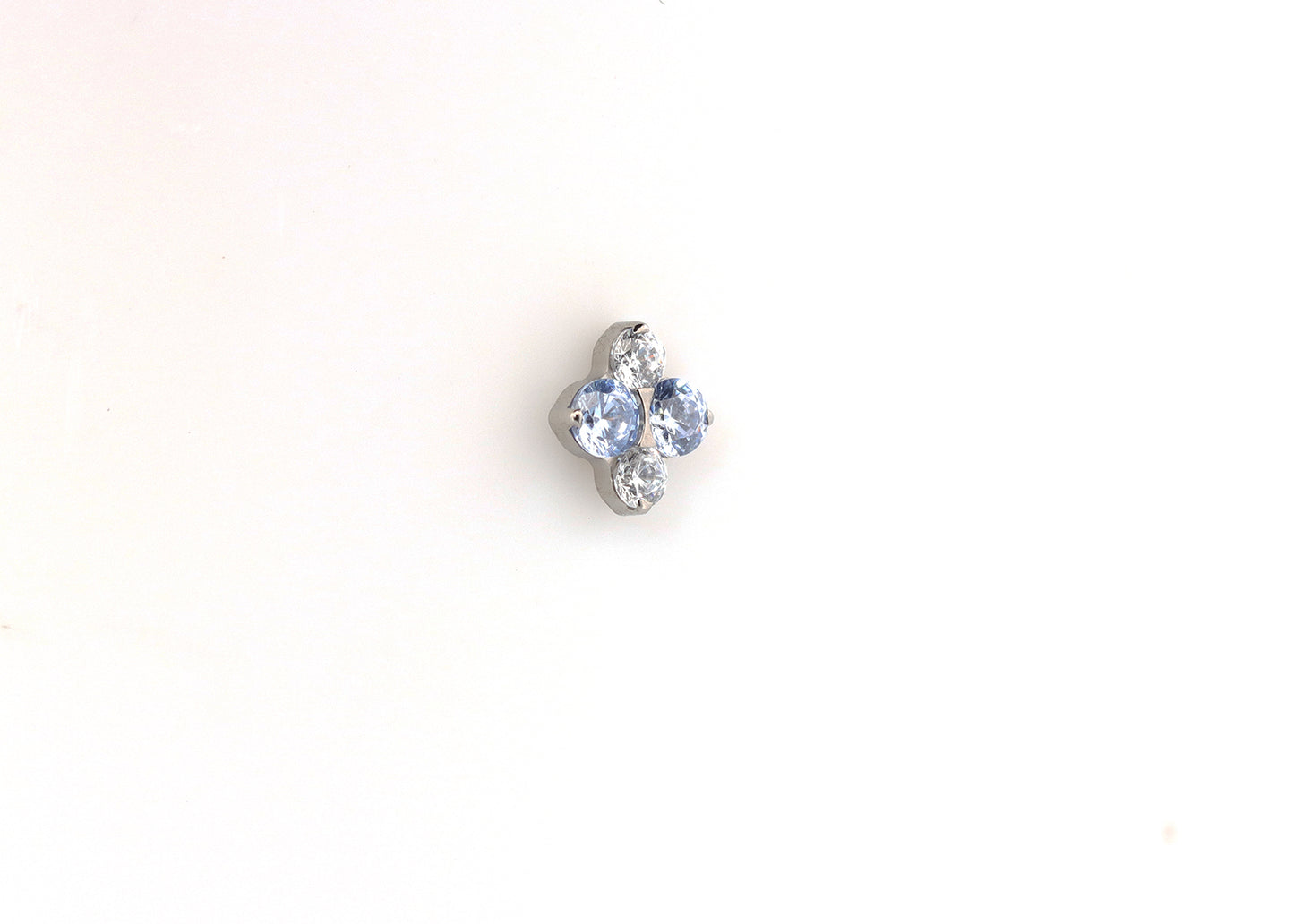 North Star Periwinkle Cubic Zirconia Threadless End