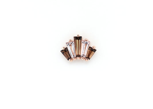 BVLA Oceane 5 Smokey Quartz & Morganite Threadless End