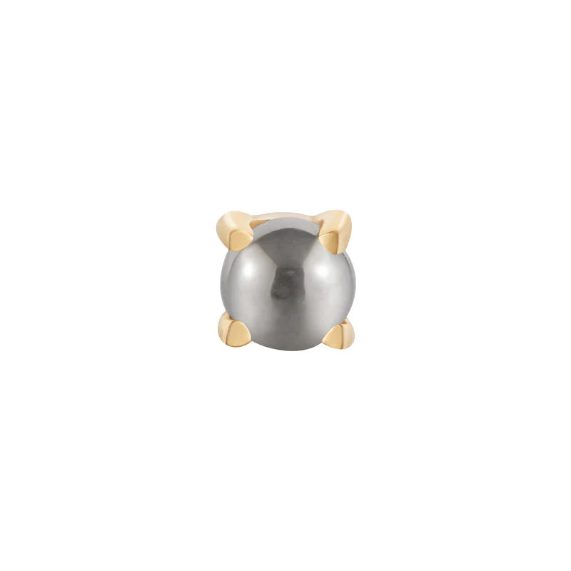 18g Threadless Buddha Jewelry Pyrite Prong