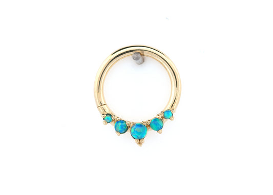 16g Throne Blue Opal Seam Ring