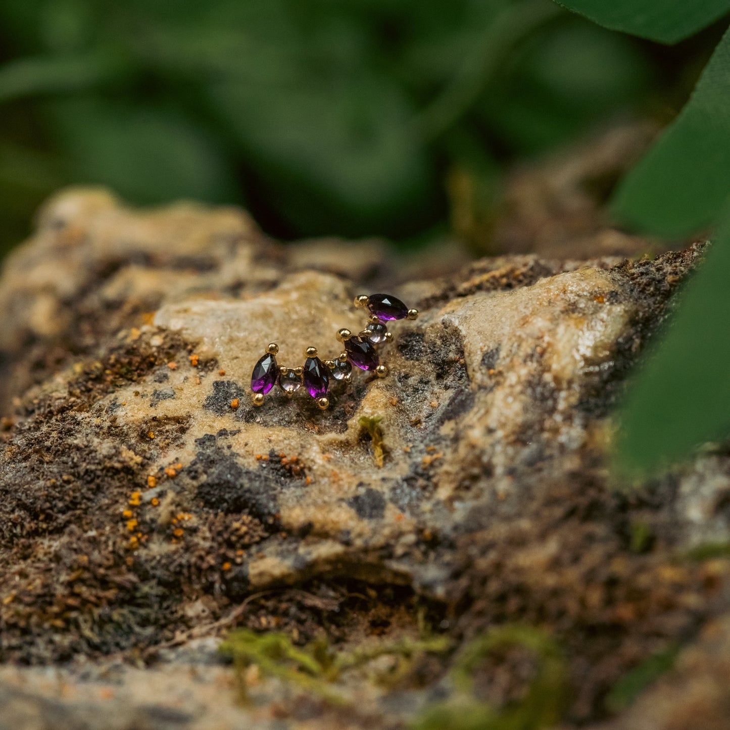 18g/16g BVLA Threaded Tiny Sara 7 w/ Amethyst & Iolite