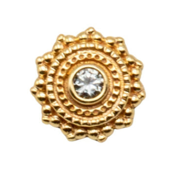 BVLA 6mm Afghan with Genuine Diamond Threadless End