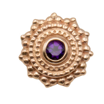 BVLA 6mm Afghan with Genuine Amethyst Threadless End