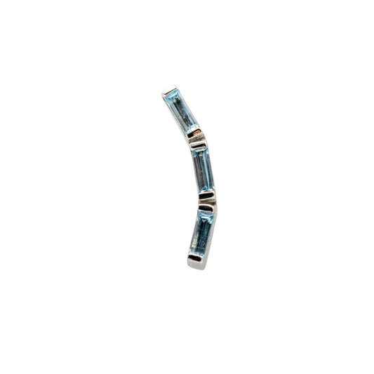 18g/16g BVLA Threaded Trix 3 w/ Genuine Swiss Blue Topaz