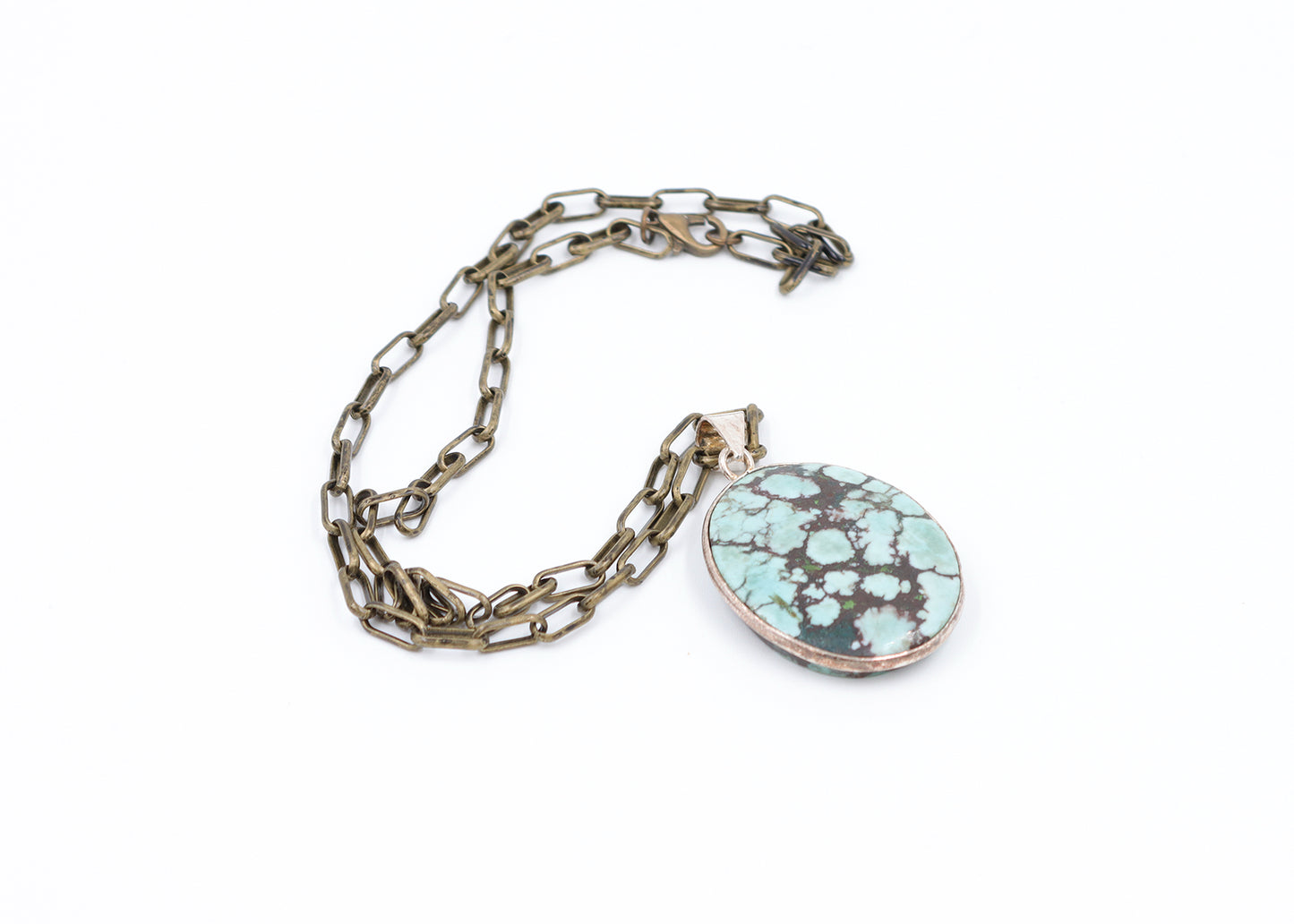 Turquoise with Bronze Chain