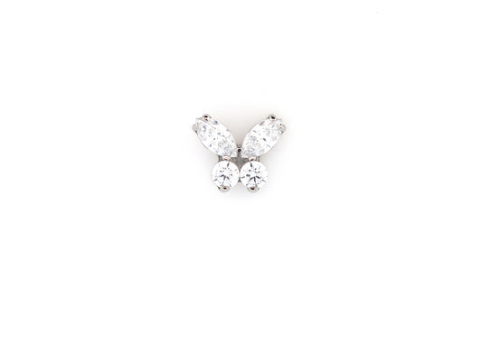 Butterfly Cubic Zirconia Threadless End