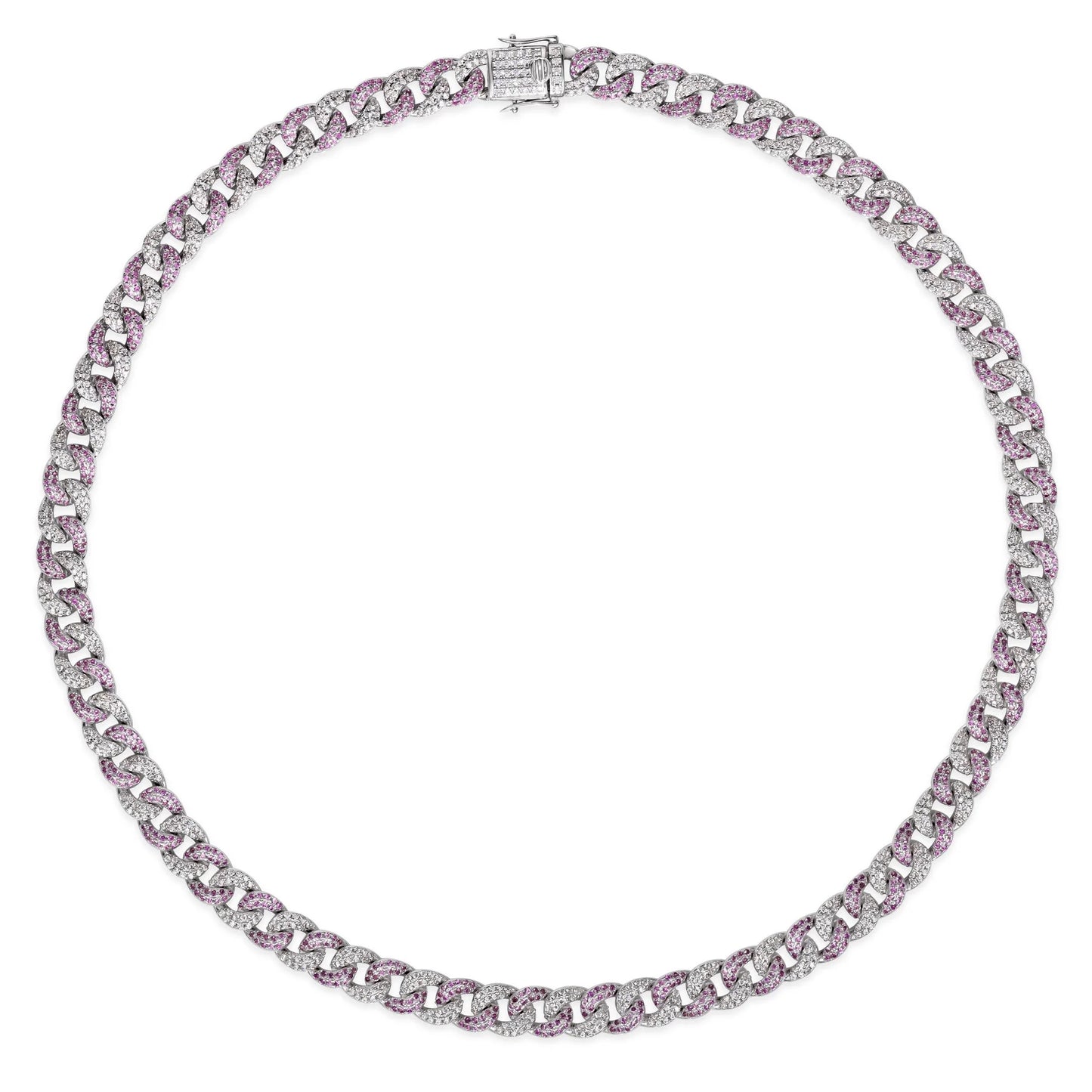 Ty Cuban Pink-White Necklace