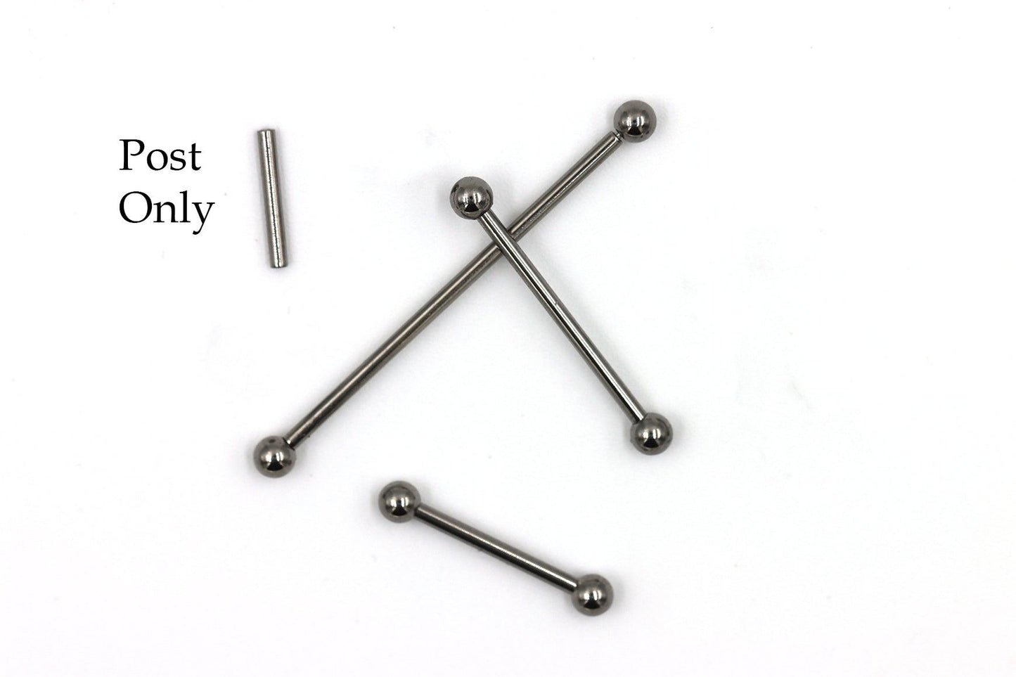 Titanium Threaded Straight Barbell - Post Only - Born This Way Body Arts