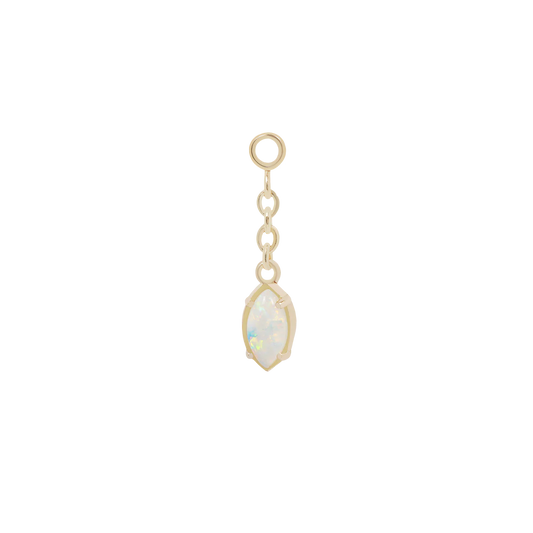 AfterCare Genuine Marquise Cut Opal Charm