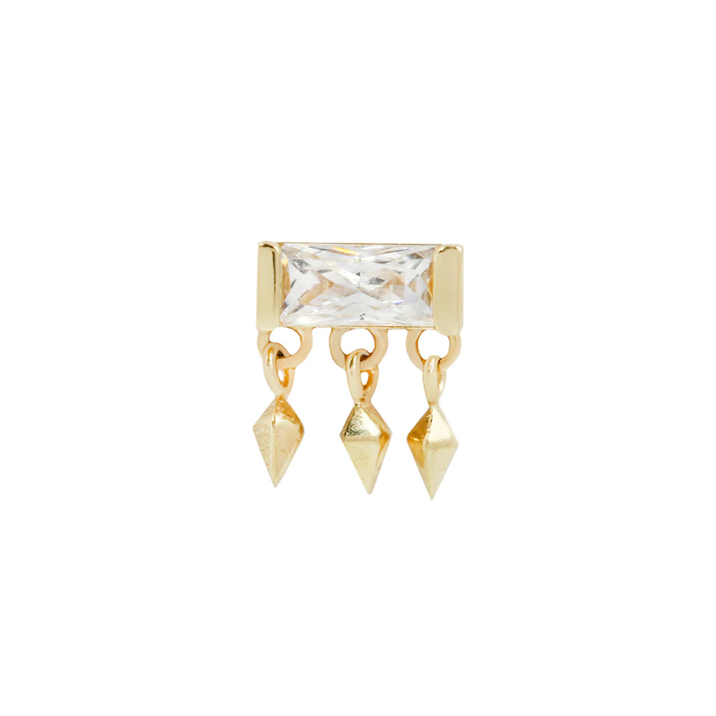 Aspen Dangle with Cubic Zirconia Threadless End