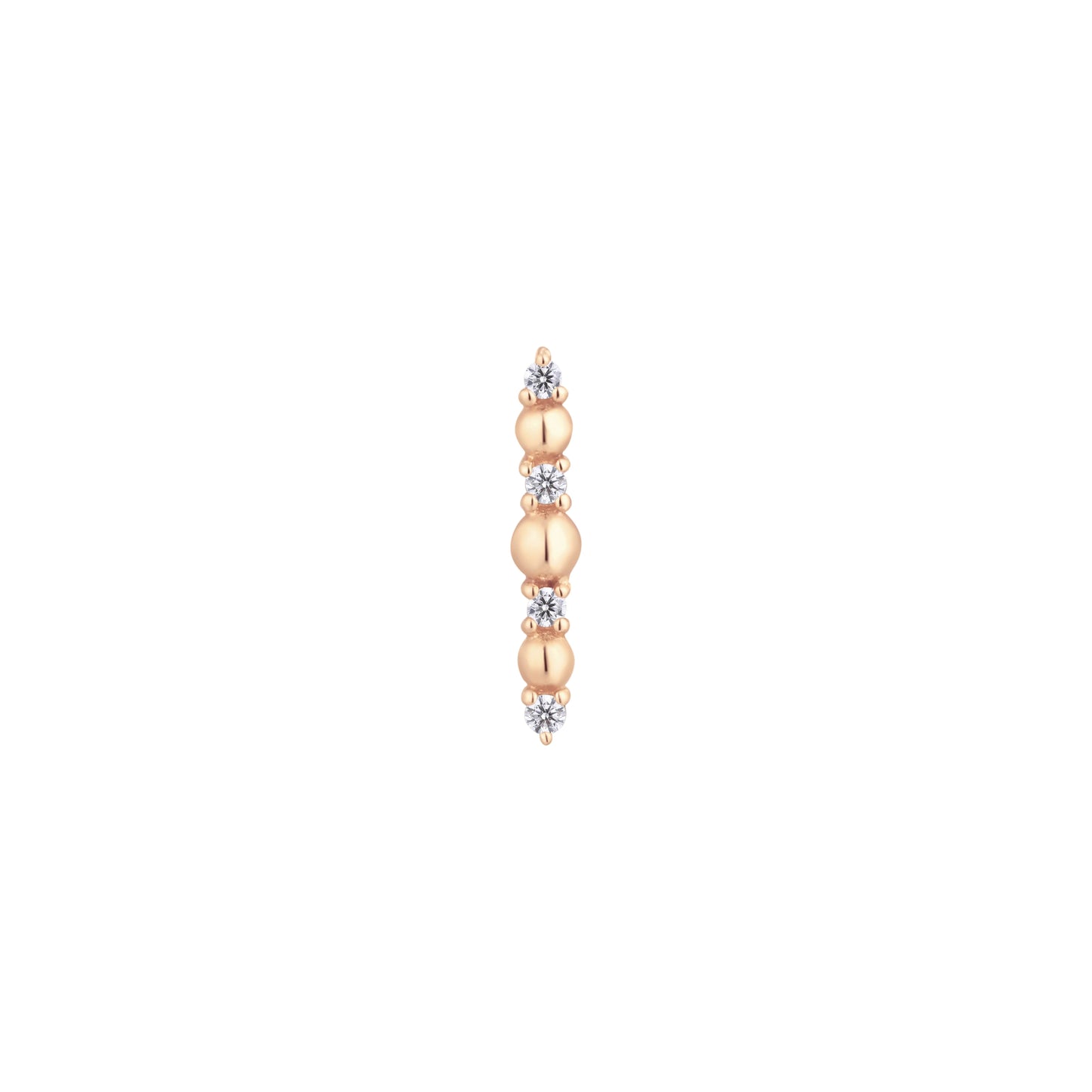 Chance Bead & Gem Cubic Zirconia Bar Threadless End