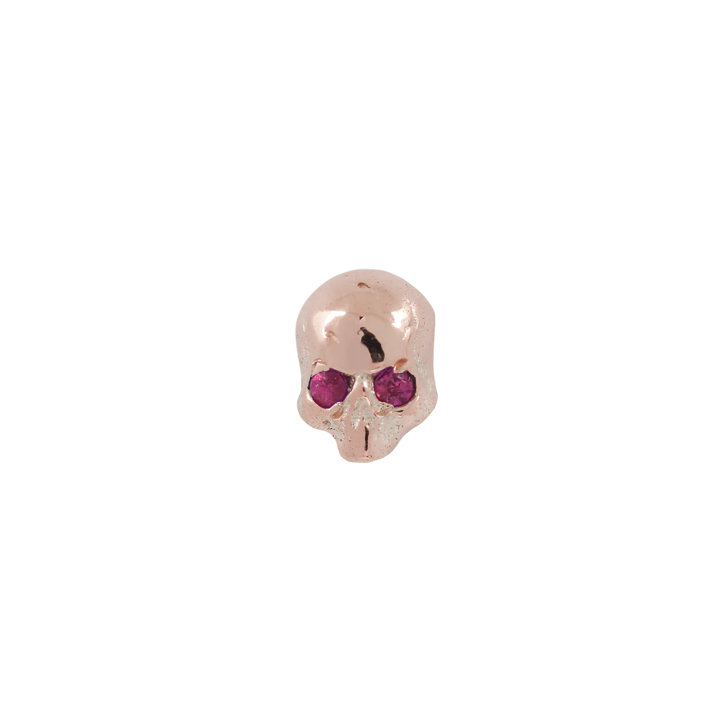 Savage Passion Skull with Genuine Ruby Eyes Threadless End